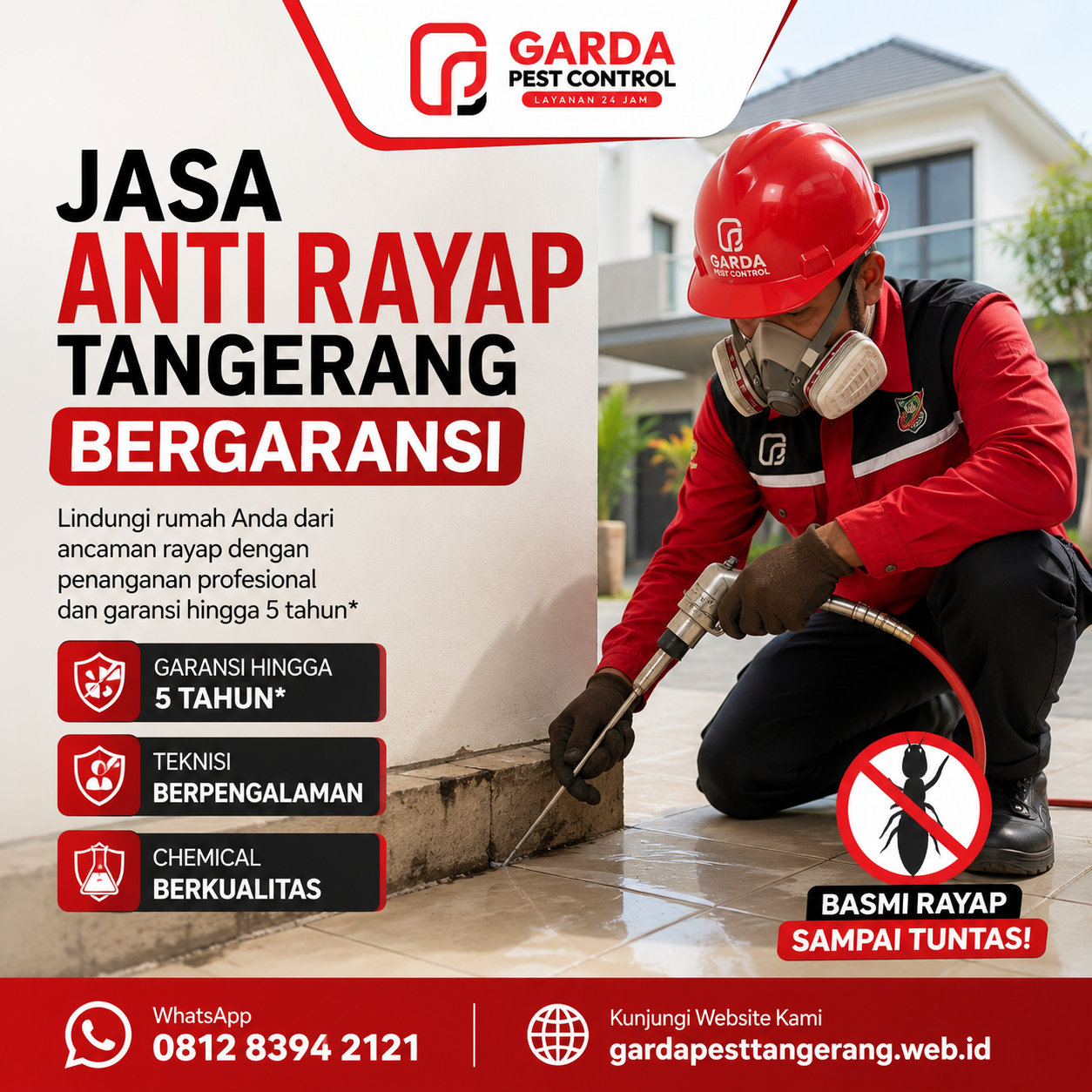 Jasa Suntik Rayap di Tangerang : Profesional untuk Rumah dan Bangunan