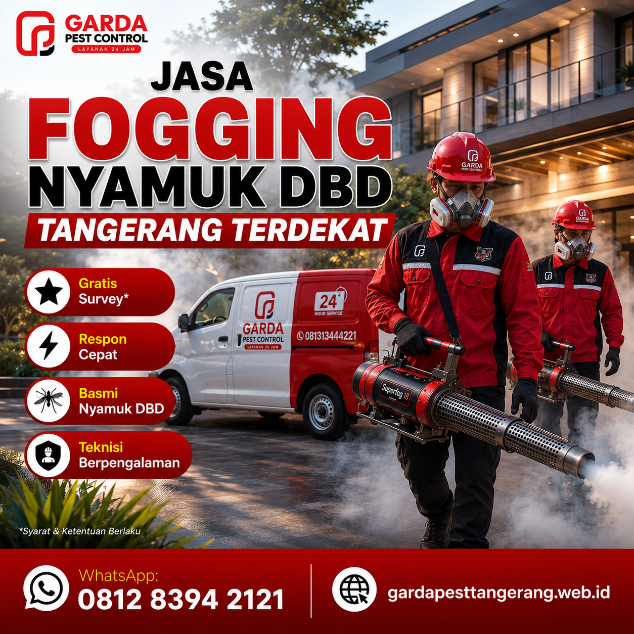 Jasa Fogging Nyamuk Panggilan 24 Jam Tangerang: Solusi Cepat Bebas DBD