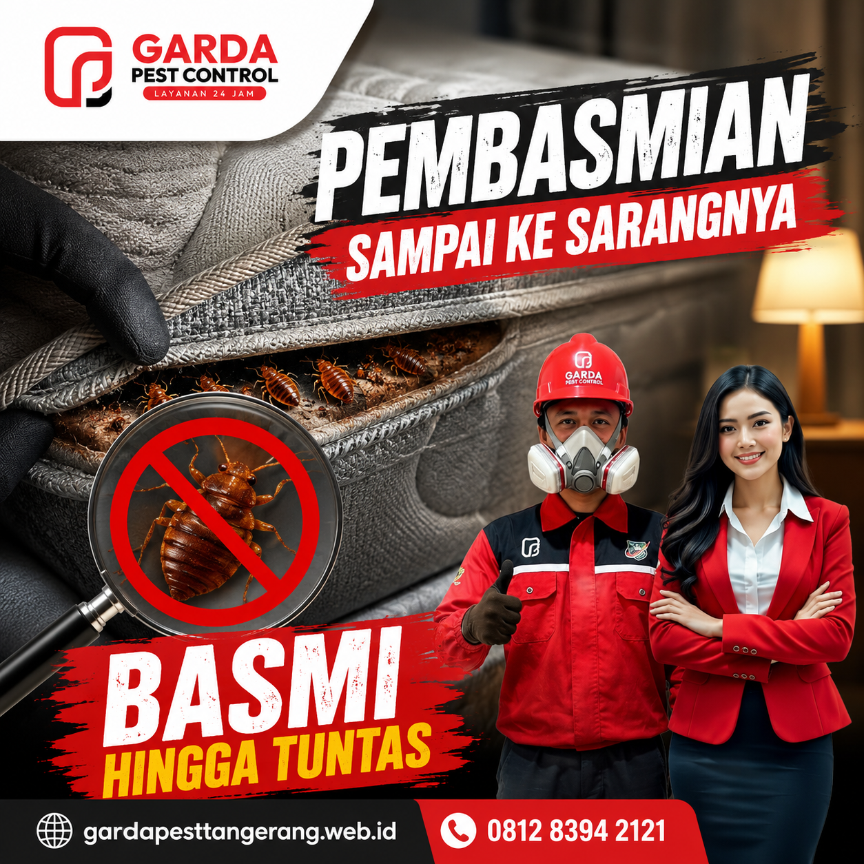 Jasa Pembasmi Kutu Busuk Tangerang Terbukti Tuntas & Aman