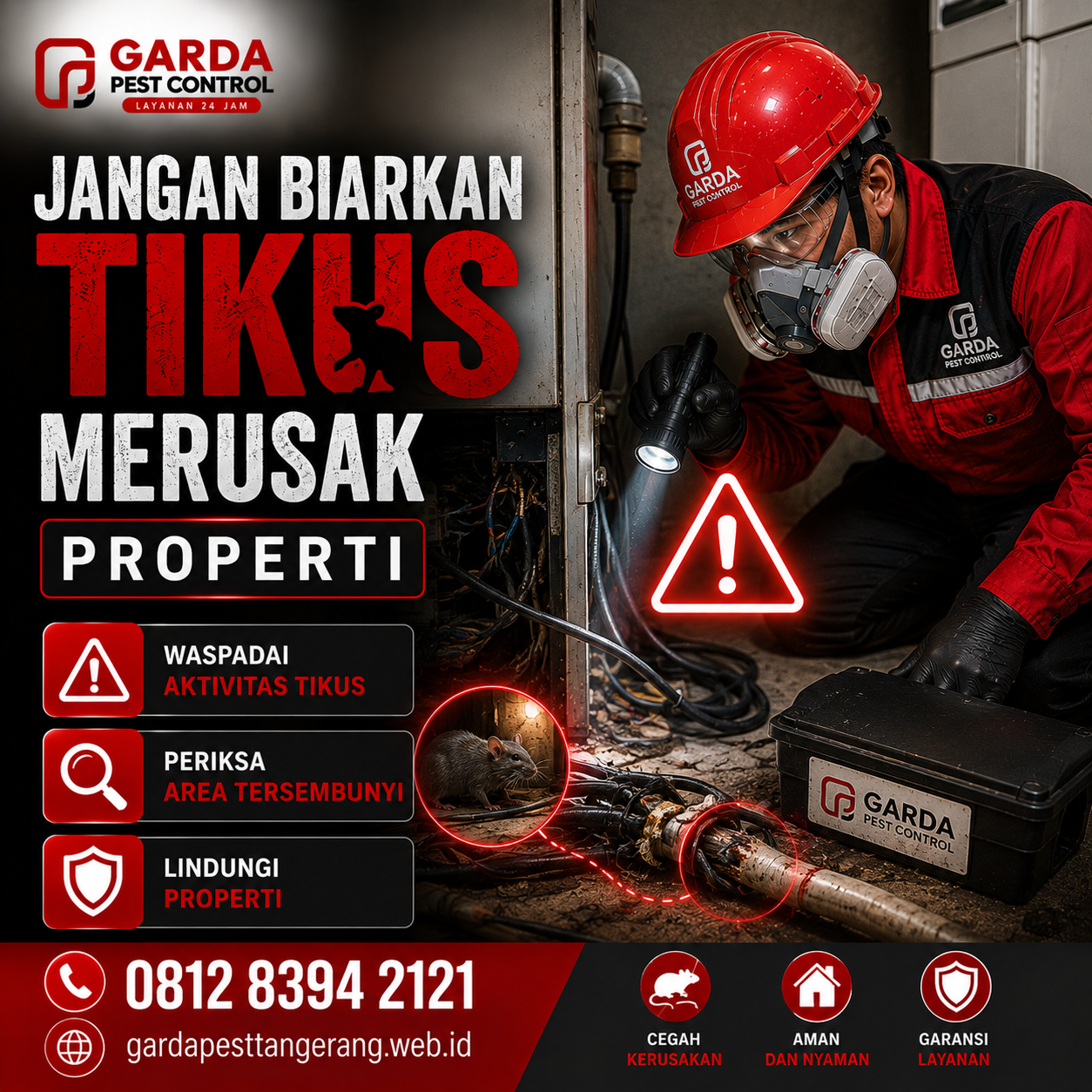 Layanan Pengendalian Hama Tikus untuk Gudang dan Pabrik Tangerang
